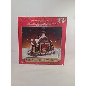 Santa's Workbench Collection Towne Series Salty Dog Boat Shop 2001 No Cord